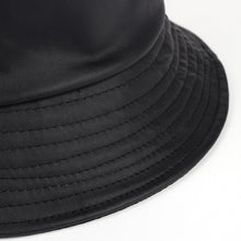 Load image into Gallery viewer, Solid Faux Leather Bucket Hat