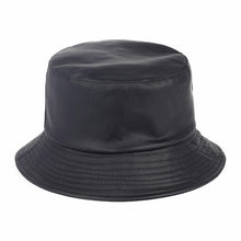 Load image into Gallery viewer, Solid Faux Leather Bucket Hat