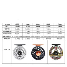 Load image into Gallery viewer, Aluminum Fly Fishing Reel