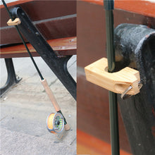 Load image into Gallery viewer, Wooden Mini Fly Fishing Rod Rack