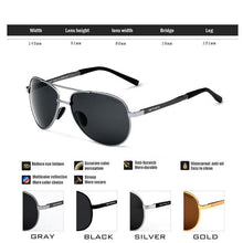 Load image into Gallery viewer, Polarized Pilot Sunglasses