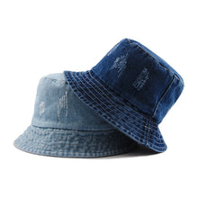 Load image into Gallery viewer, Solid Denim Bucket Hat